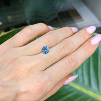 1.35 Ct. Greenish Blue Sapphire from Montana Life Style