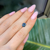 1.31 Ct. Greenish Blue Sapphire from Montana Life Style