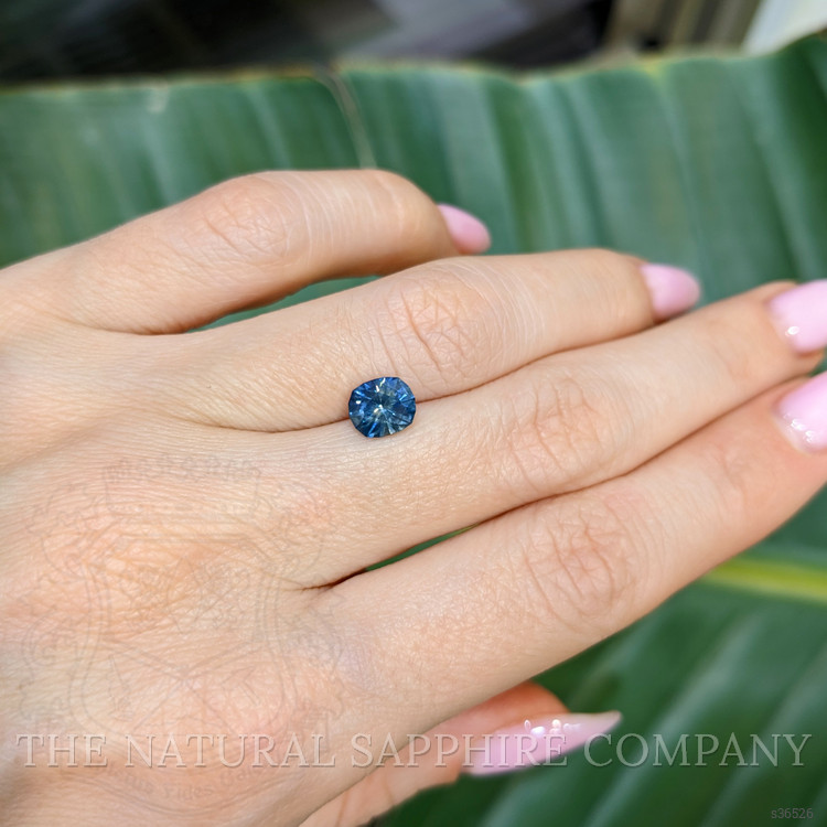 1.31 Ct. Greenish Blue Sapphire from Montana