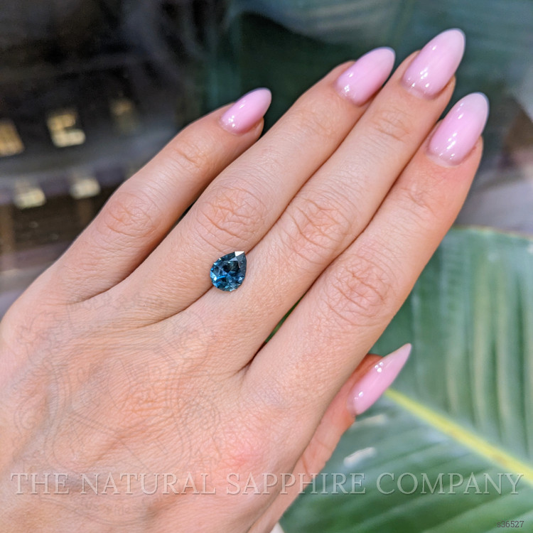 1.72 Ct. Greenish Blue Sapphire from Montana