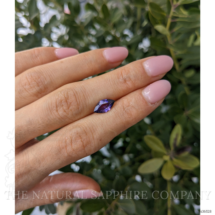 1.62 Ct. Purple Sapphire from Ceylon (Sri Lanka)