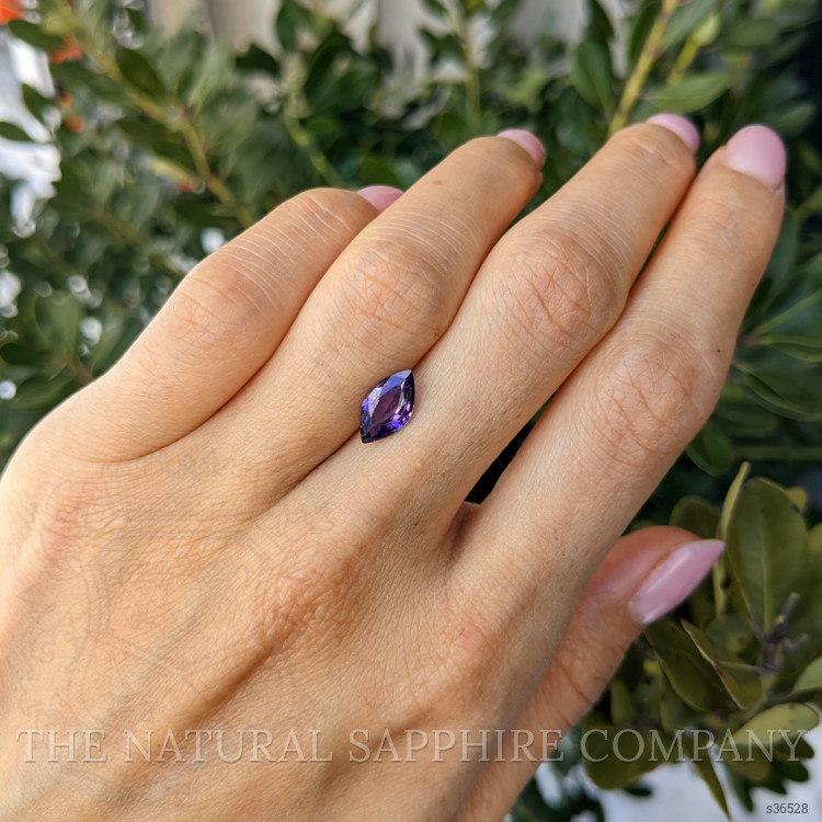 1.62 Ct. Purple Sapphire from Ceylon (Sri Lanka)