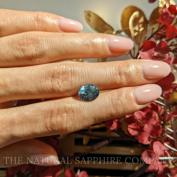 3.05 Ct. Bluish Green Sapphire from Madagascar
