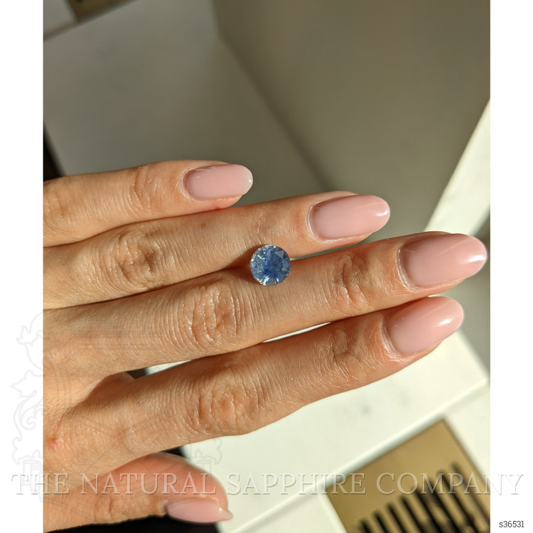 3.05 Ct. Greyish Blue Sapphire from Ceylon (Sri Lanka)