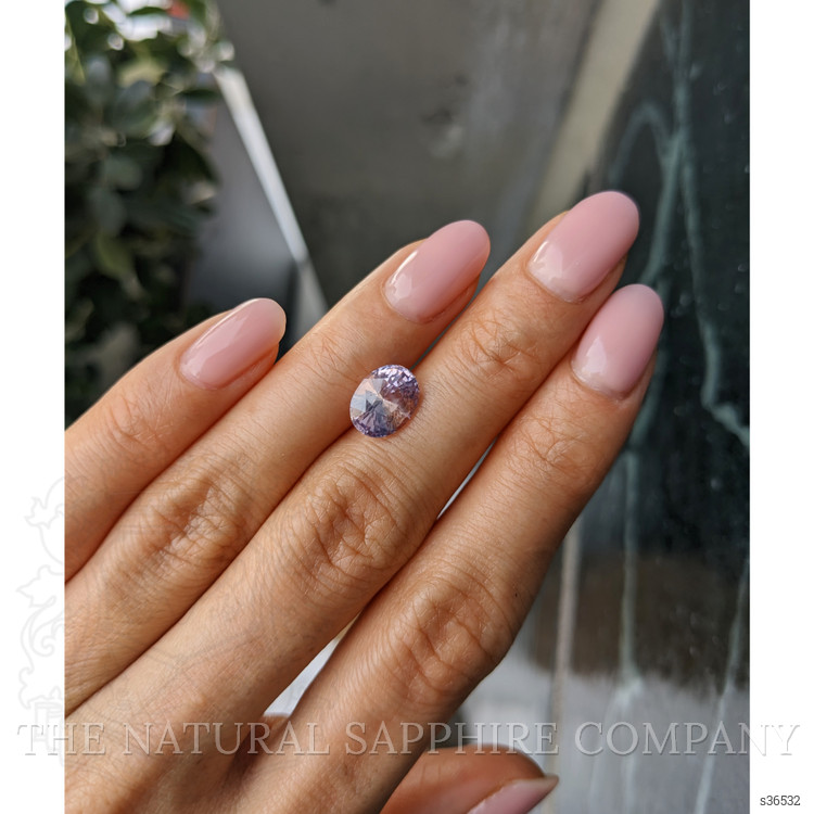 3.24 Ct. Purplish Pink Sapphire from Ceylon (Sri Lanka)