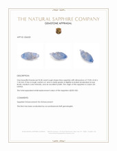 8.58 Ct. Blue Rough Sapphire Crystal from Ceylon (Sri Lanka) Appraisal