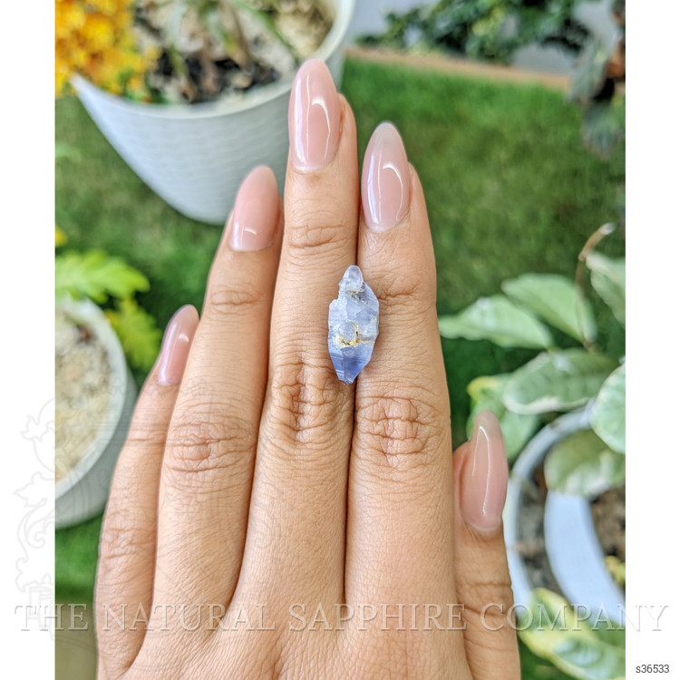8.58 Ct. Blue Rough Sapphire Crystal from Ceylon (Sri Lanka)