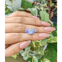 8.58 Ct. Blue Rough Sapphire Crystal from Ceylon (Sri Lanka) Life Style