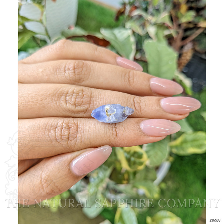 8.58 Ct. Blue Rough Sapphire Crystal from Ceylon (Sri Lanka)