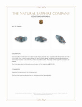 7.66 Ct. Greenish Blue Rough Sapphire Crystal from Ceylon (Sri Lanka) Appraisal