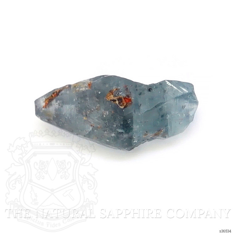 7.66 Ct. Greenish Blue Rough Sapphire Crystal from Ceylon (Sri Lanka)