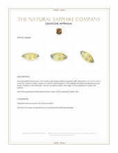 3.94 Ct. Yellow Rough Sapphire Crystal from Ceylon (Sri Lanka) Appraisal