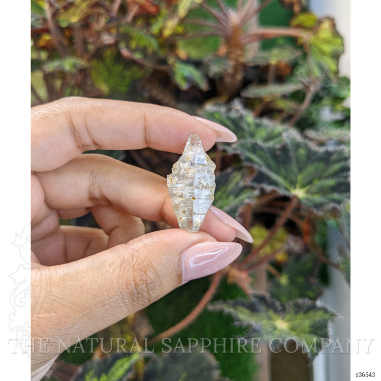 24.79 Ct. Grey Rough Sapphire Crystal from Ceylon (Sri Lanka)