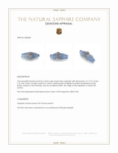 8.56 Ct. Blue Rough Sapphire Crystal from Ceylon (Sri Lanka) Appraisal