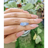 8.56 Ct. Blue Rough Sapphire Crystal from Ceylon (Sri Lanka) Life Style