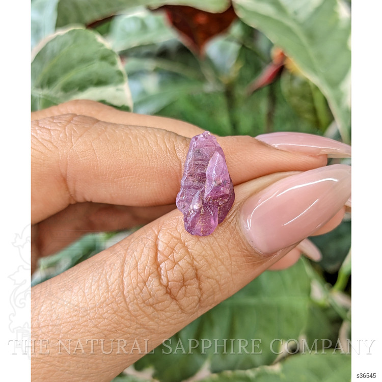 7.01 Ct. Pinkish Purple Sapphire Crystal from Ceylon (Sri Lanka)
