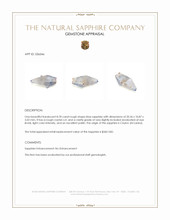 8.78 Ct. Blue Rough Sapphire Crystal from Ceylon (Sri Lanka) Appraisal