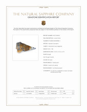 7.48 Ct. Bi Color Rough Sapphire Crystal from Ceylon (Sri Lanka) Scan Report