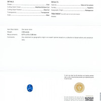 2.58 Ct. Blue Sapphire from Madagascar Scan Report