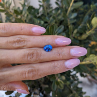 2.58 Ct. Blue Sapphire from Madagascar Life Style