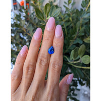 3.33 Ct. Blue Sapphire from Ceylon (Sri Lanka) Life Style