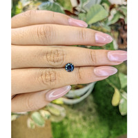 1.07 Ct. Greenish Blue Sapphire from Madagascar Life Style