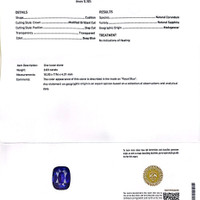 3.03 Ct. Blue Sapphire from Madagascar Scan Report