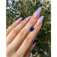 3.03 Ct. Blue Sapphire from Madagascar Life Style