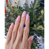 2.37 Ct. Blue Sapphire from Ceylon (Sri Lanka) Life Style