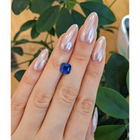 3.29 Ct. Blue Sapphire from Ceylon (Sri Lanka) Life Style