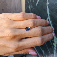 2.04 Ct. Blue Sapphire from Ceylon (Sri Lanka) Life Style
