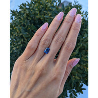 2.04 Ct. Blue Sapphire from Ceylon (Sri Lanka) Life Style