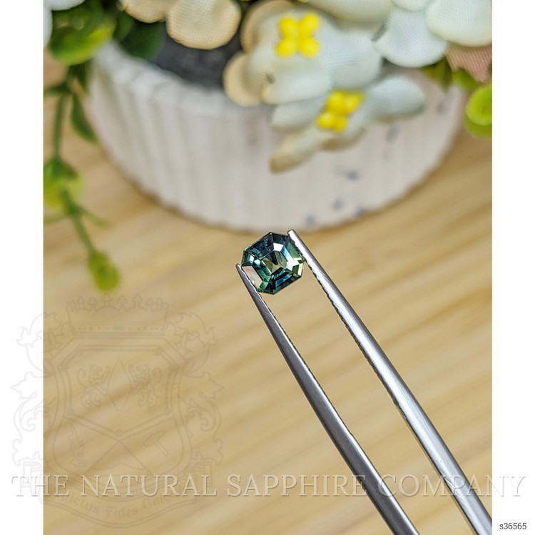 1.00 Ct. Bluish Green Sapphire from Madagascar