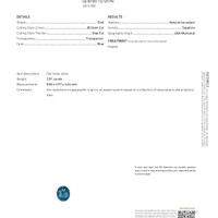 2.01 Ct. Bluish Green Sapphire from Montana Scan Report