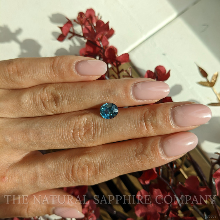 2.01 Ct. Bluish Green Sapphire from Montana
