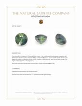 1.47 Ct. Yellowish Green Sapphire from Madagascar Appraisal