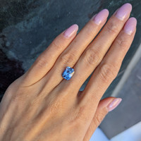 4.35 Ct. Purple Sapphire from Ceylon (Sri Lanka) Life Style