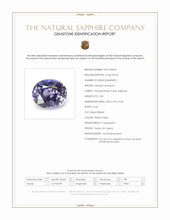 0.81 Ct. Pinkish Purple Sapphire from Ceylon (Sri Lanka) Scan Report