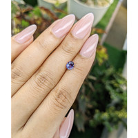 0.81 Ct. Pinkish Purple Sapphire from Ceylon (Sri Lanka) Life Style