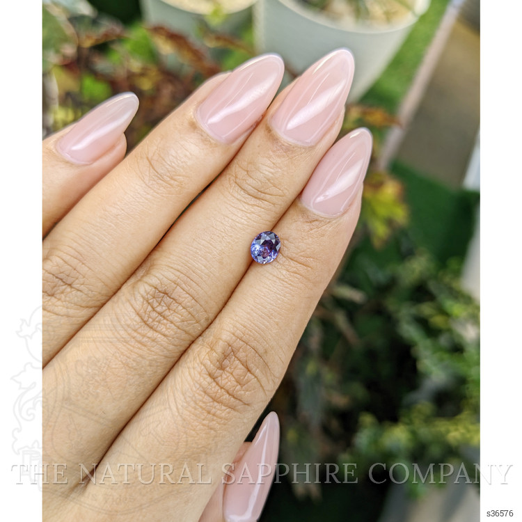 0.81 Ct. Pinkish Purple Sapphire from Ceylon (Sri Lanka)