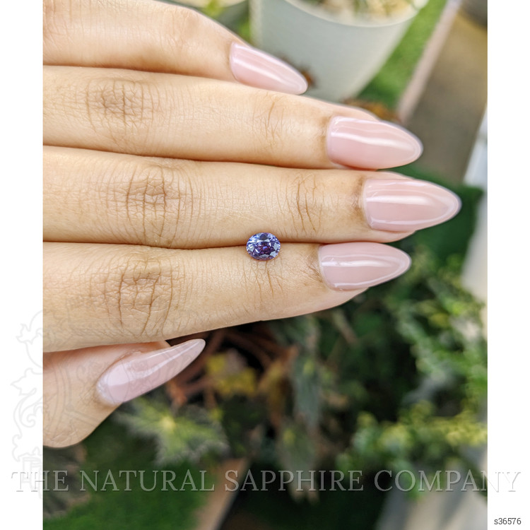 0.81 Ct. Pinkish Purple Sapphire from Ceylon (Sri Lanka)