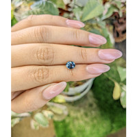 1.51 Ct. Greenish Blue Sapphire from Madagascar Life Style