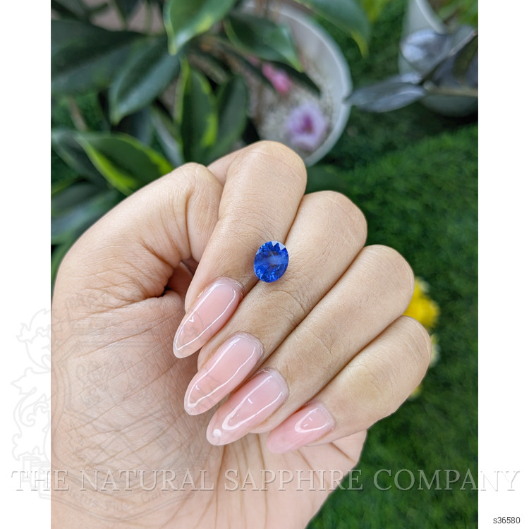 2.12 Ct. Blue Sapphire from Ceylon (Sri Lanka)
