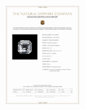 1.57 Ct. White Sapphire from Africa Scan Report