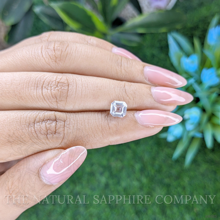 1.57 Ct. White Sapphire from Africa