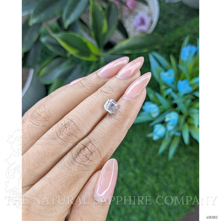 1.57 Ct. White Sapphire from Africa