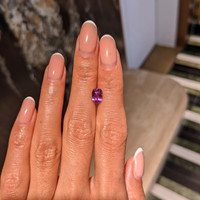 1.37 Ct. Purplish Pink Sapphire from Ceylon (Sri Lanka) Life Style