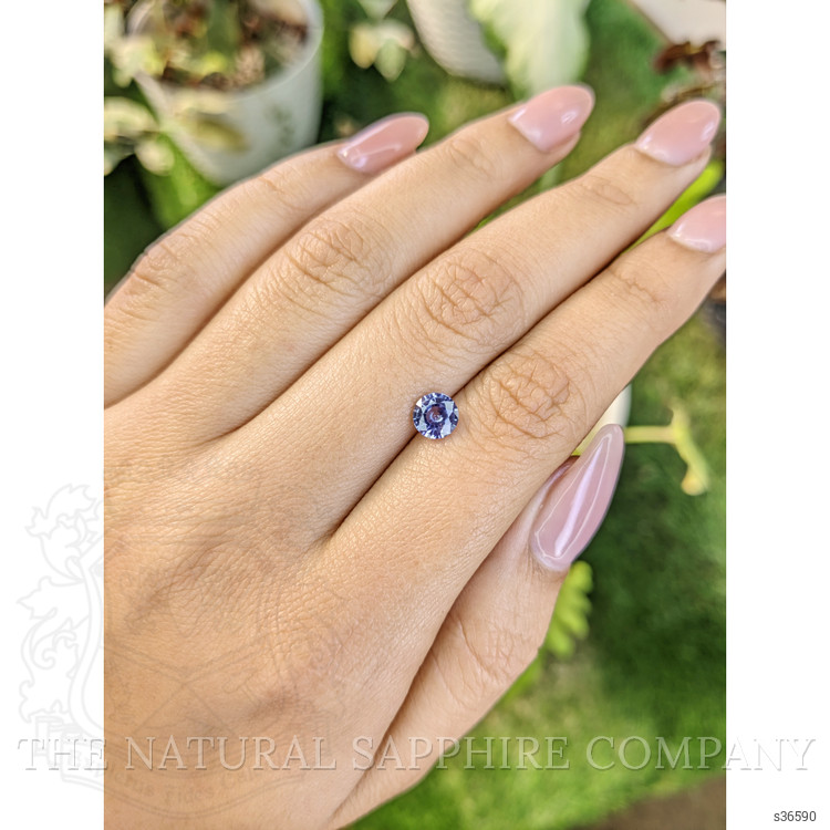 0.89 Ct. Blue Sapphire from Ceylon (Sri Lanka)