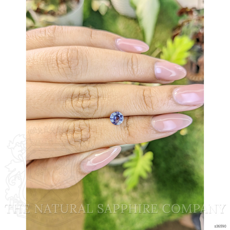 0.89 Ct. Blue Sapphire from Ceylon (Sri Lanka)