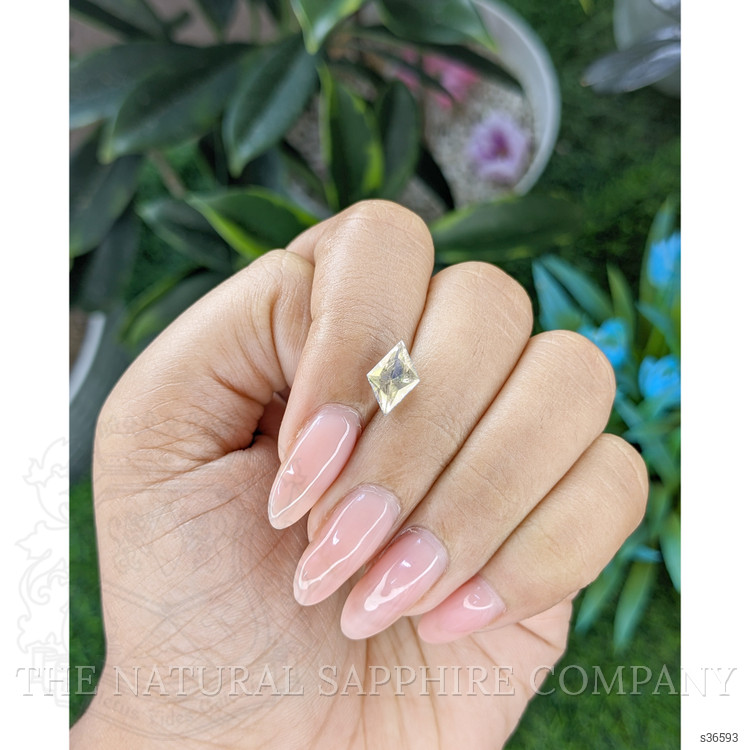 1.89 Ct. White Sapphire from Africa